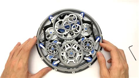 tourbillon 3d printed clock.